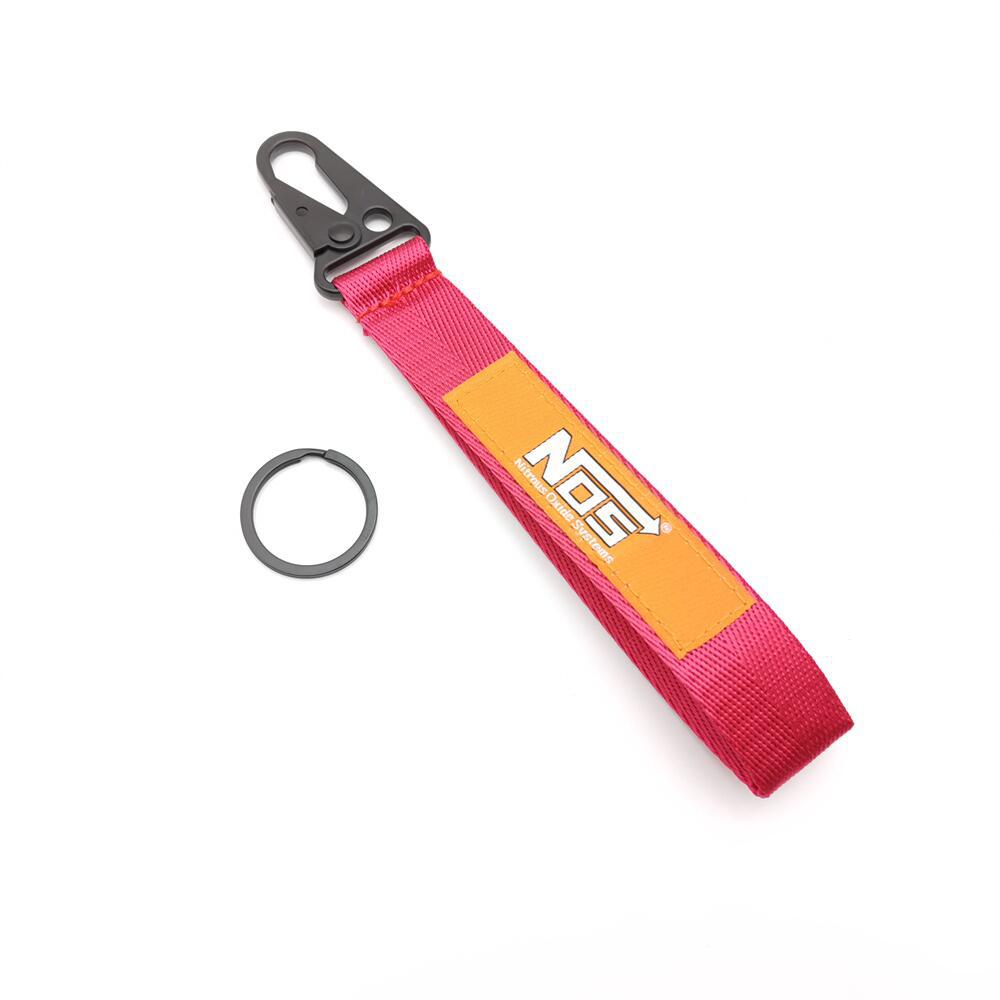 NOS Eagle Buckle Cloth Car Keychain Keyring Keyfob Wrist Strap Netby