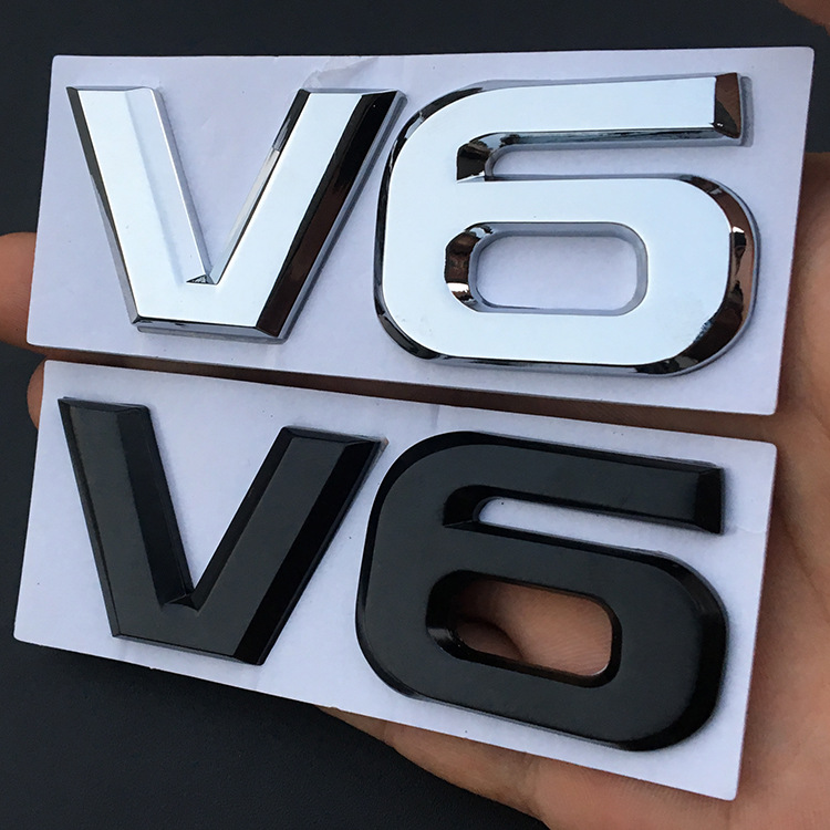 Metal V6 Car Emblem for Volkswagen VW Netby