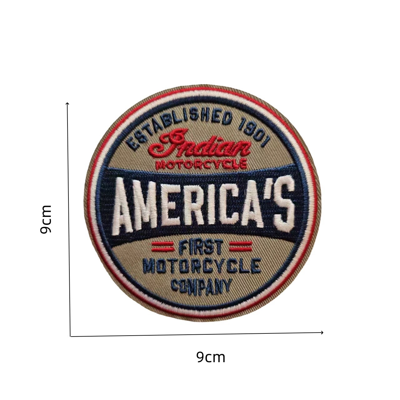 Embroidered Cloth Emblem Badge for Motorbike Motorcycle INDIAN Netby