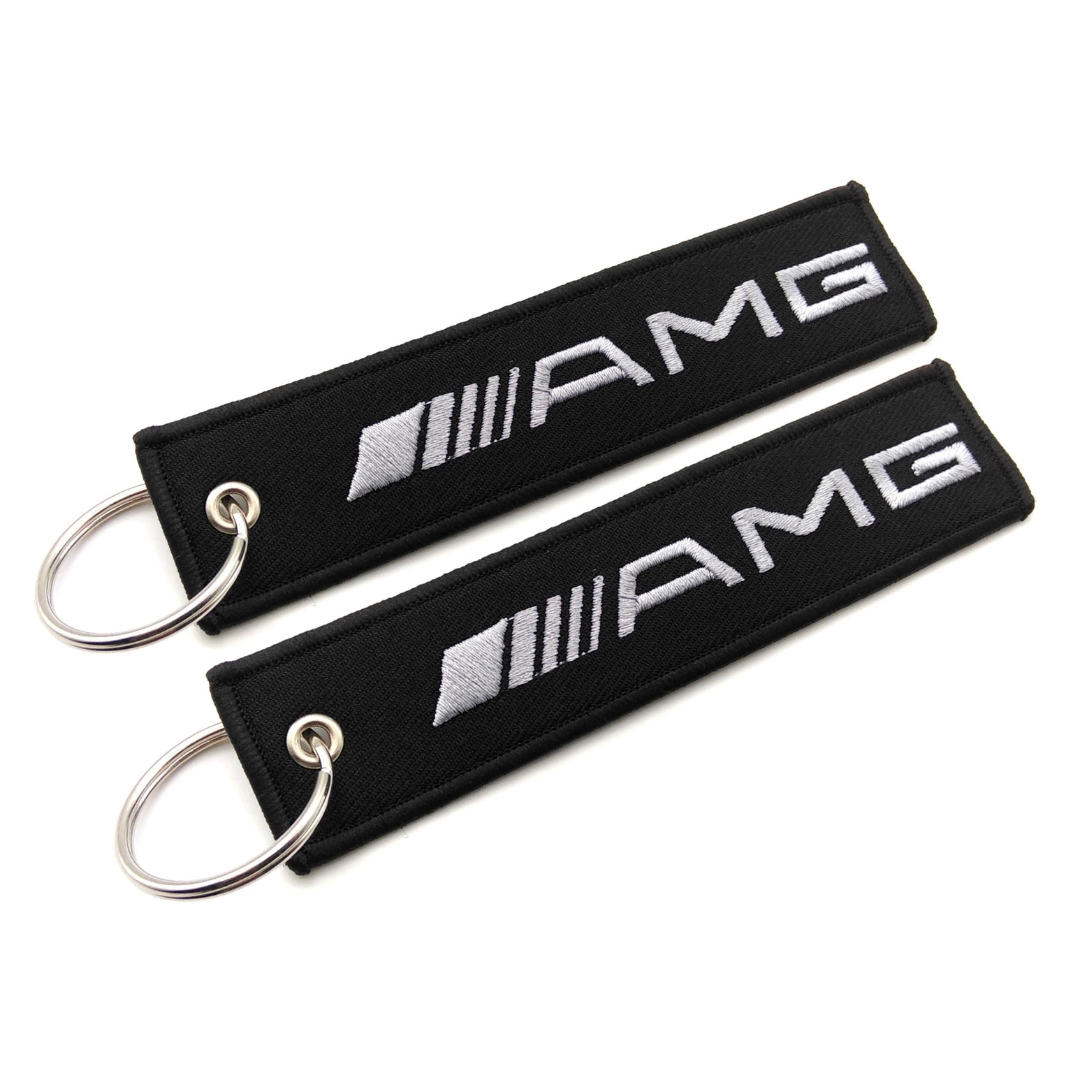 Mercedes Benz AMG BMW CADILLAC PORSCHE FERRARI AUDI ALFA ROMEO DODGE FIAT SKODA VW Cloth Keychain Logo Keyring Keyfob Netby
