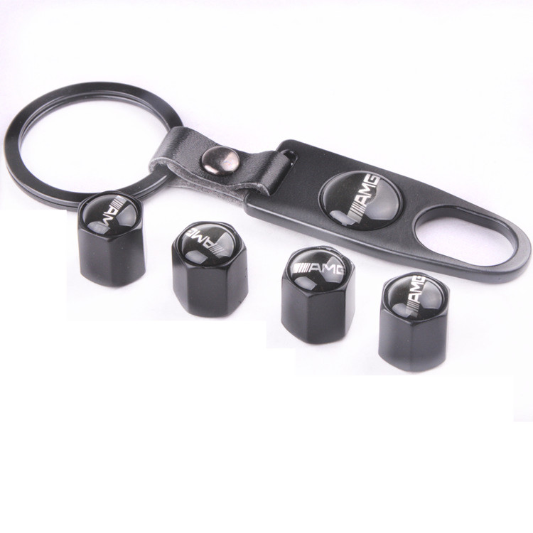 Metal Car Wheel Tire Valve Cap Anti Dust Spanner Wrench With Logo Black Color Netby