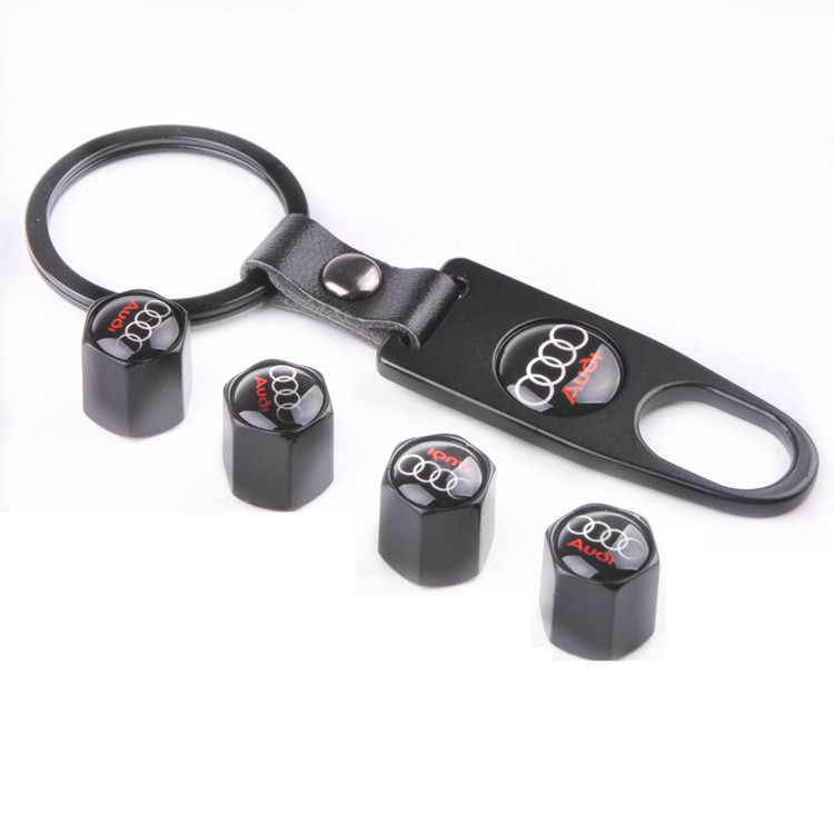 Metal Car Wheel Tire Valve Cap Anti Dust Spanner Wrench With Logo Black Color Netby