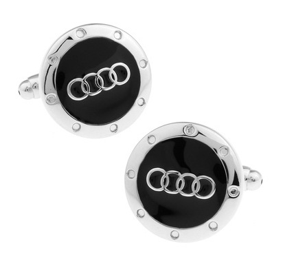 Metal Cufflinks Car Logo for Audi Benz Bmw Buick Maserati Volkswagen Volvo Toyota Bentley Rolls Royce Netby