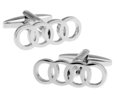 Metal Cufflinks Car Logo for Audi Benz Bmw Buick Maserati Volkswagen Volvo Toyota Bentley Rolls Royce Netby