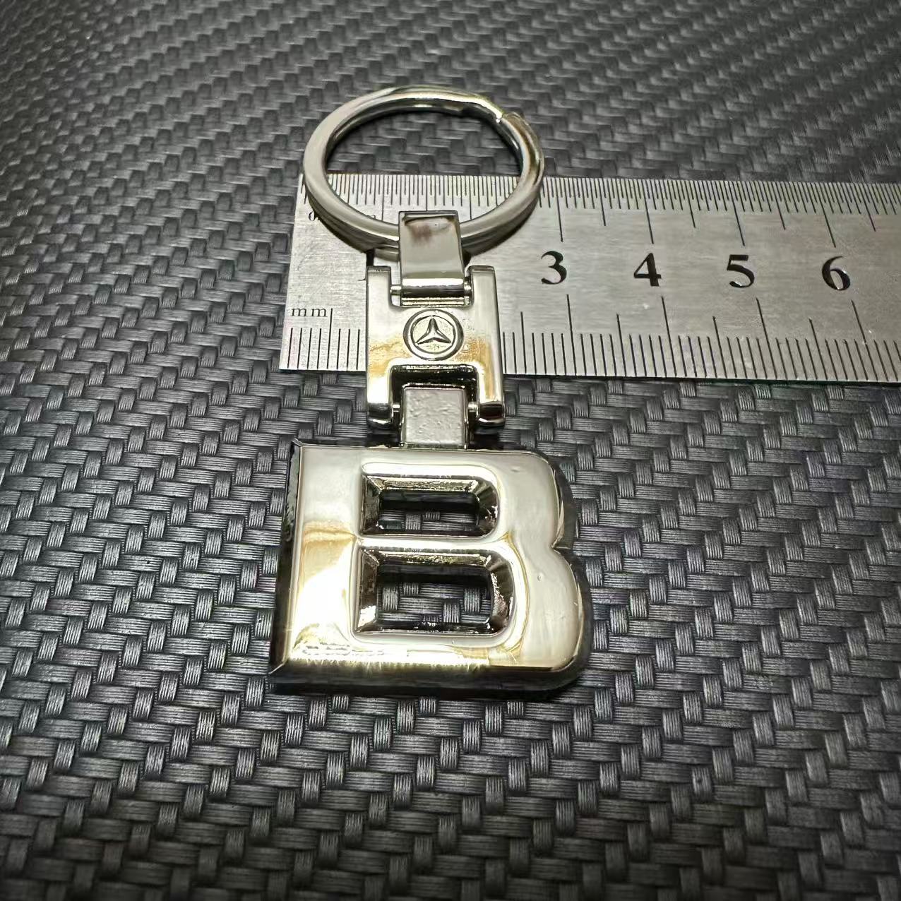 Metal Car Logo Keychain Logo Keyring Keyfob for Mercedes Benz A B C E R S GL ML CLA CLS GLA GLB GLC GLE GLK GLS SLK AMG Netby