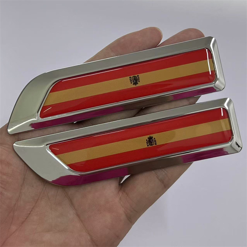 Knife Blade Shape National Flag Car Fender Side Sticker Netby