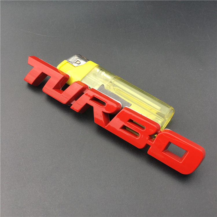 Metal TURBO Car Sticker Netby
