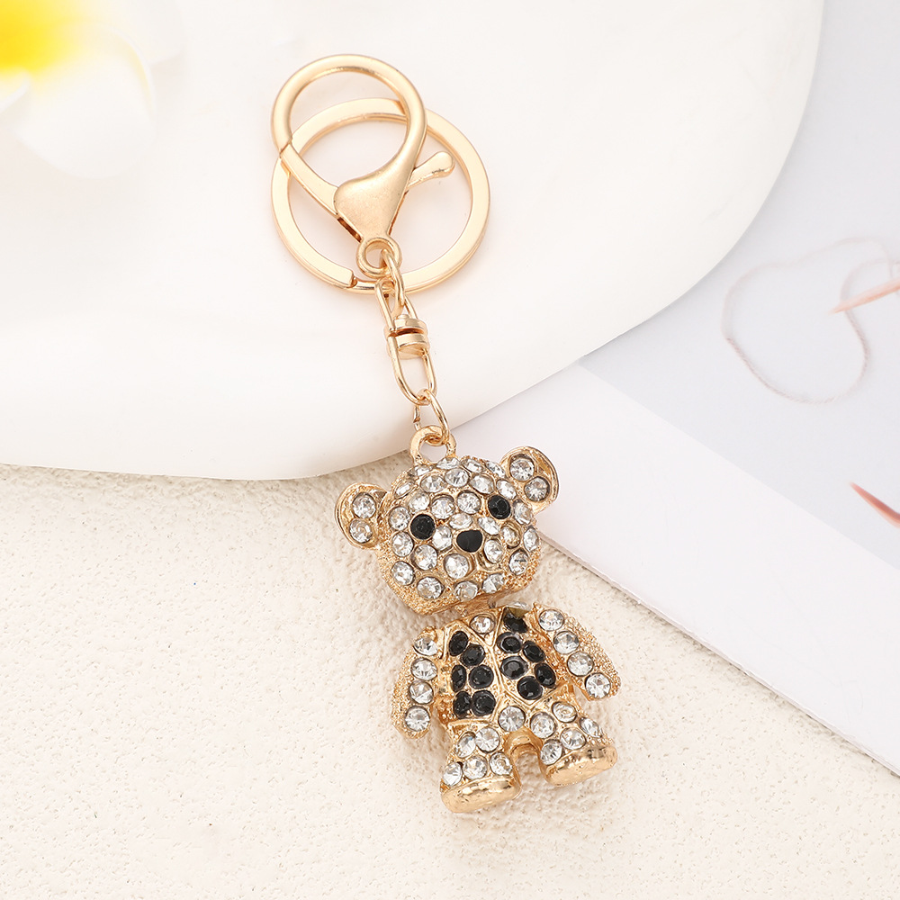 Rhinestone Little Bear Keychain Keyring Netby