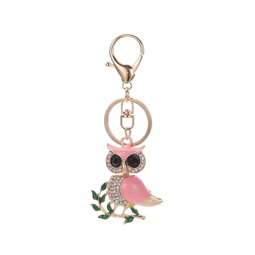 Rhinestone OWL Keychain Keyring Netby