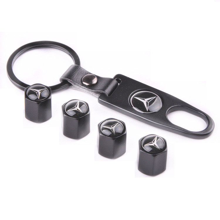 Metal Car Wheel Tire Valve Cap Anti Dust Spanner Wrench With Logo Black Color Netby