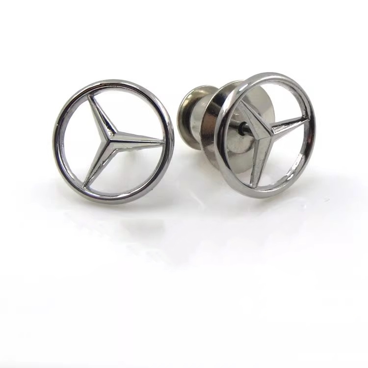 Metal Collar Pin Brooch with Audi BMW VW TOYOTA BENTLEY Porsche Car Logo Netby