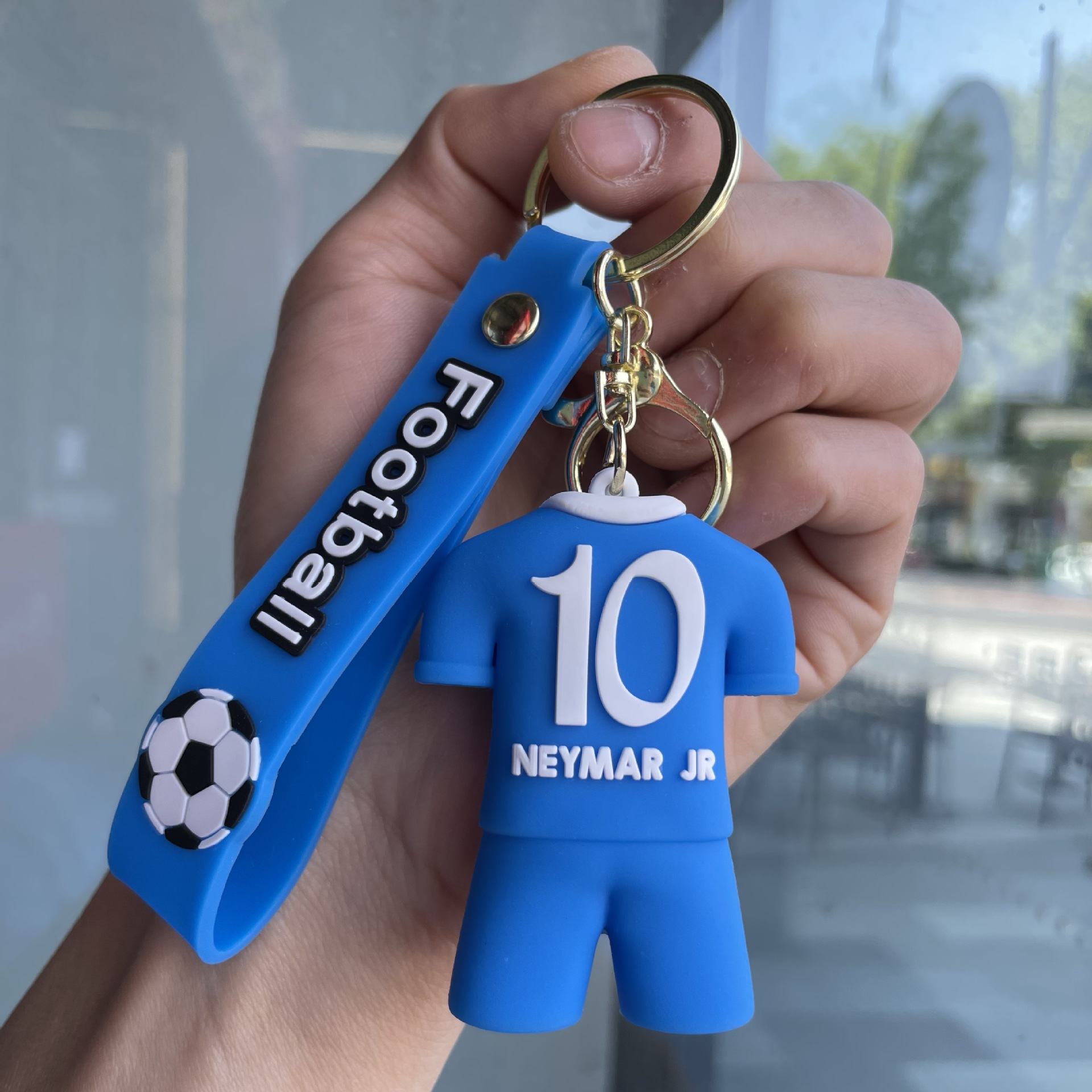 Silicon Sports Game Football Soccer Star Jerseys Keychain Keyring Netby