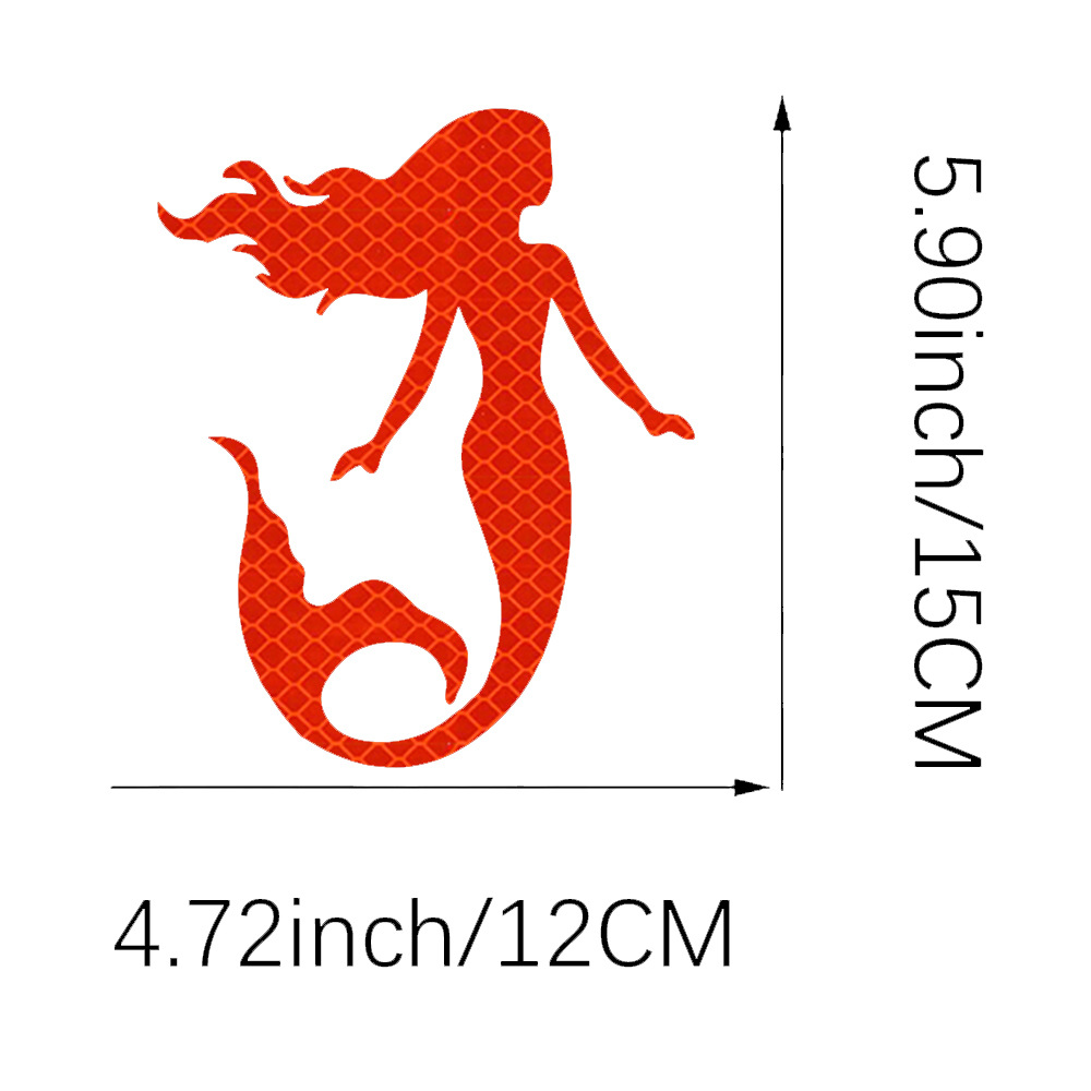 Mermaid Reflective Car Sticker Netby
