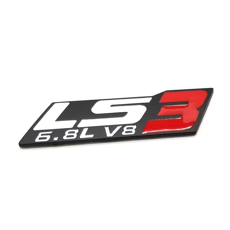 Zinc Alloy Metal Car Emblem Badge LT1 LT9 LS1 LS2 LS3 LS6 LSX V8 5.7L 6.2L 6.8L 7.4L Netby