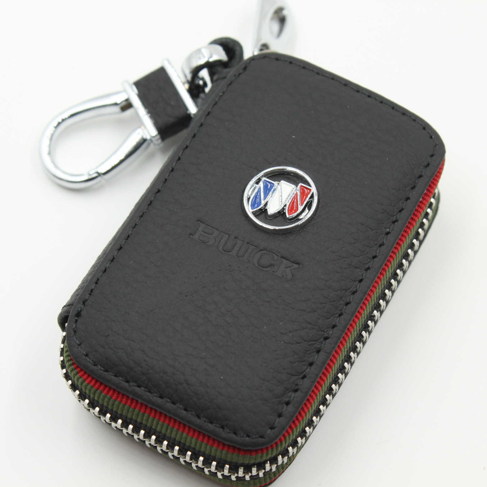 Black Color Leather Car Remote Key Wallet for KIA AUDI BENZ BMW BUICK PORSCHE VW VOLVO JAGUAR CHEVROLET FORD Netby