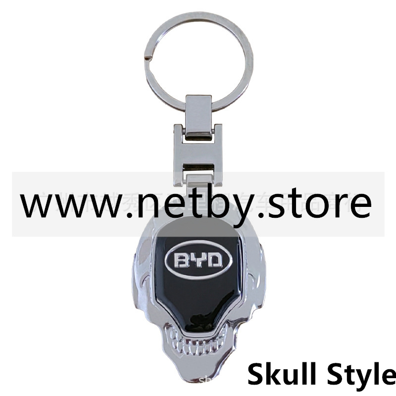 Metal H Buckle Skull Keyring Keychain Keyfob with Logo BMW AUDI BENZ VOLKSWAGEN SKODA TOYOTA BUICK CHEVROLET  Netby