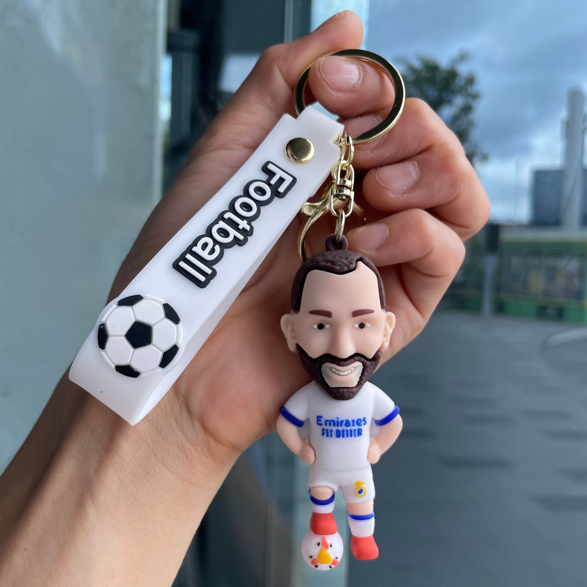 Silicon Sports Game Football Soccer Star Jerseys Keychain Keyring Netby