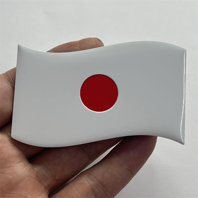 Aluminum Alloy Car Sticker with National Flag of Italy Germany France Japan UK Netby
