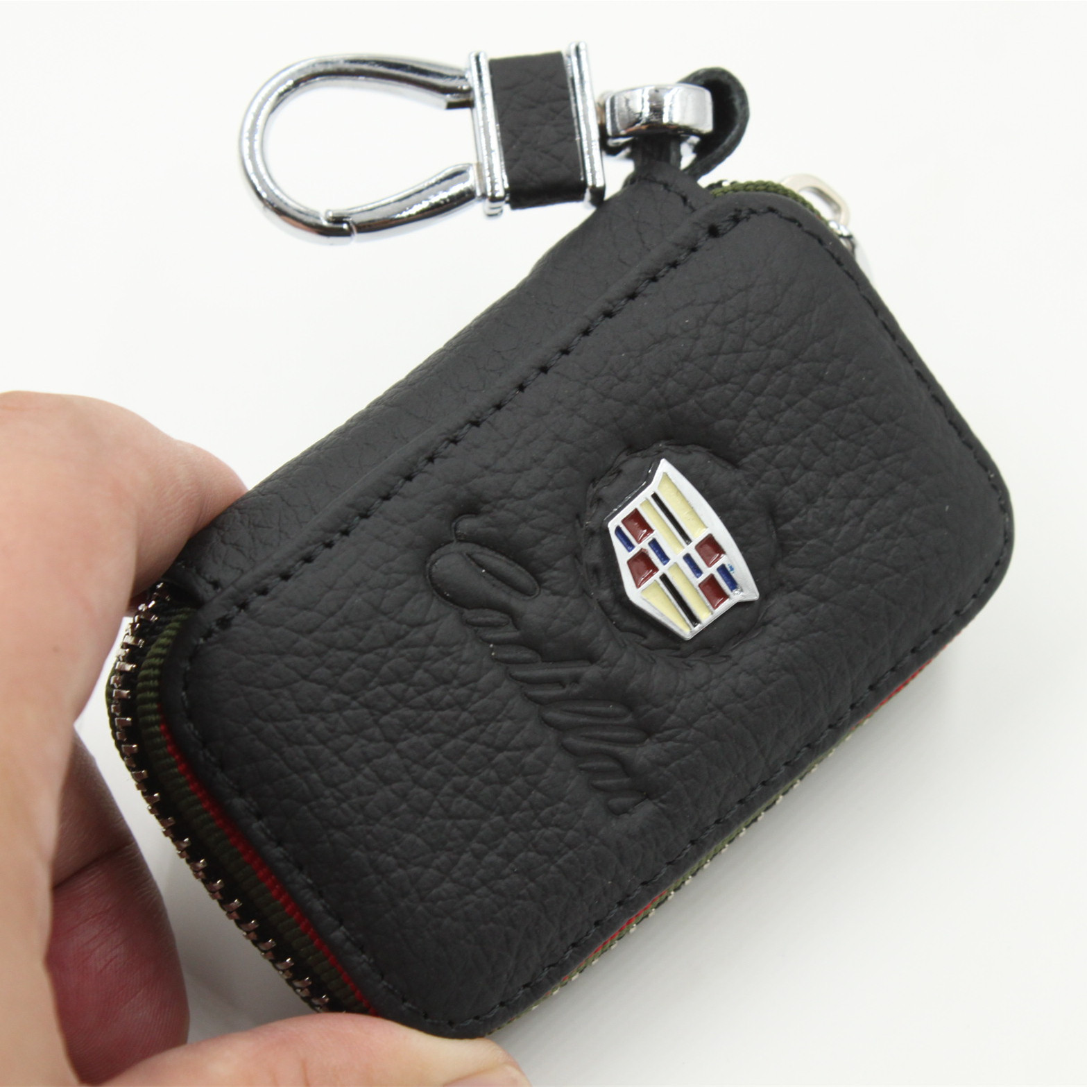 Black Color Leather Car Remote Key Wallet for KIA AUDI BENZ BMW BUICK PORSCHE VW VOLVO JAGUAR CHEVROLET FORD Netby