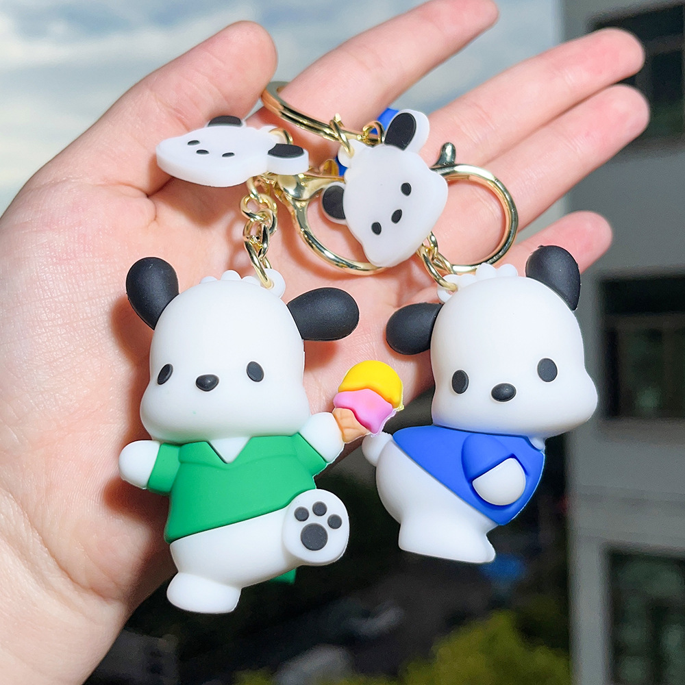 Animation Pochacco Dog Keychain Keyring Netby