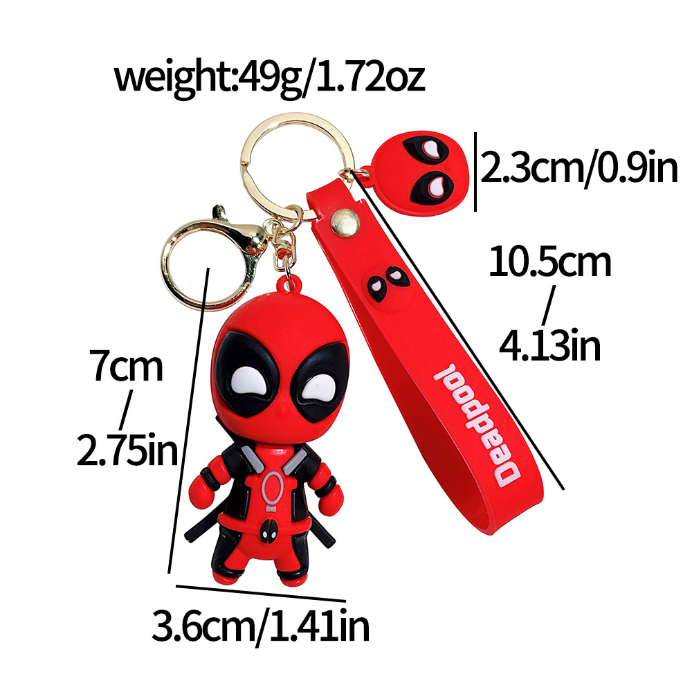 Movie Deadpool & Wolverin Keychain Keyring Netby