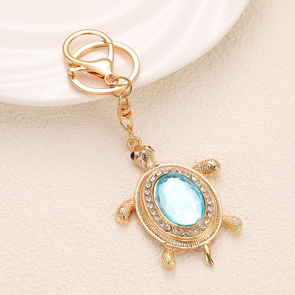 Rhinestone Tortoise Keychain Keyring Netby