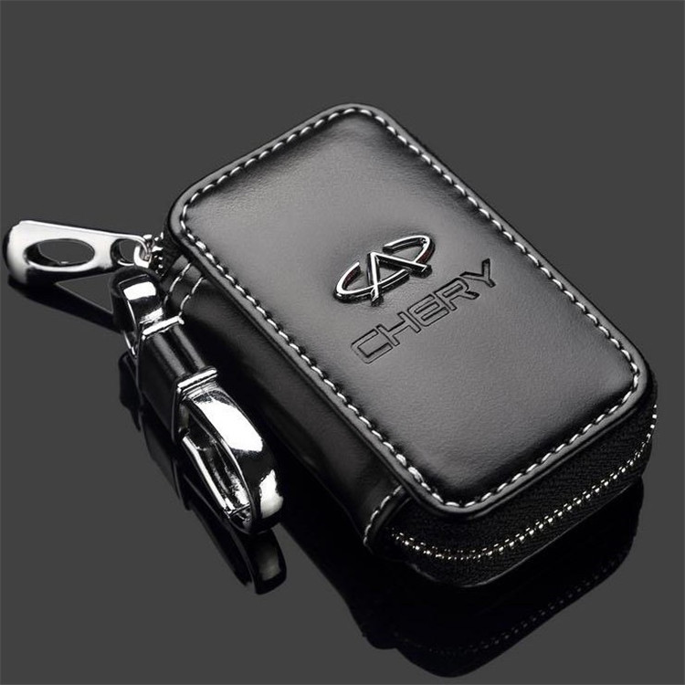 Black Color Leather Car Remote Key Wallet for KIA AUDI BENZ BMW BUICK PORSCHE VW VOLVO JAGUAR CHEVROLET FORD Netby