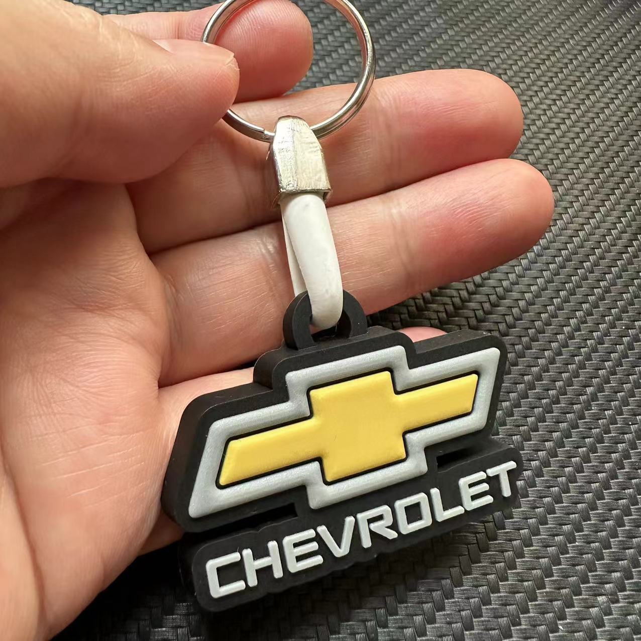 Rubber Car Logo Keychain Keyring for Audi Benz BMW Chevrolet Honda Landrover VW Toyota Netby