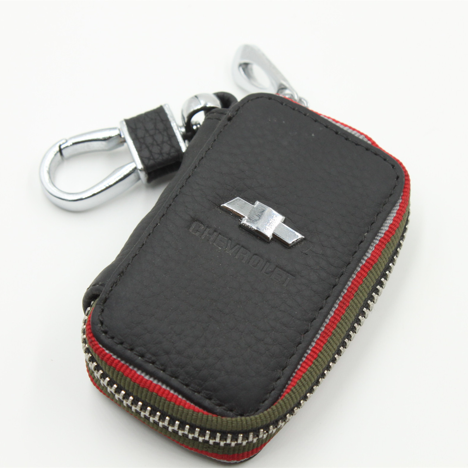 Black Color Leather Car Remote Key Wallet for KIA AUDI BENZ BMW BUICK PORSCHE VW VOLVO JAGUAR CHEVROLET FORD Netby