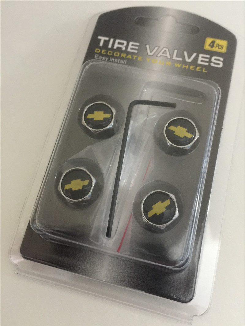 Metal Car Wheel Tire Valve Cap Anti Dust Theft With Logo Silver Color Netby