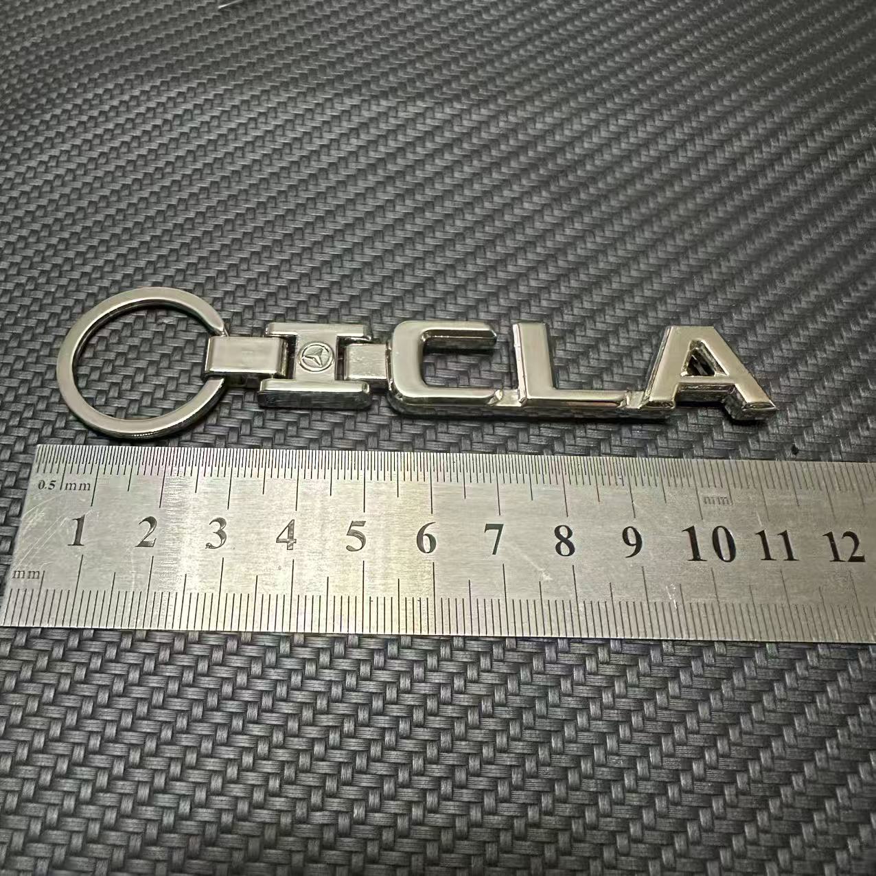Metal Car Logo Keychain Logo Keyring Keyfob for Mercedes Benz A B C E R S GL ML CLA CLS GLA GLB GLC GLE GLK GLS SLK AMG Netby