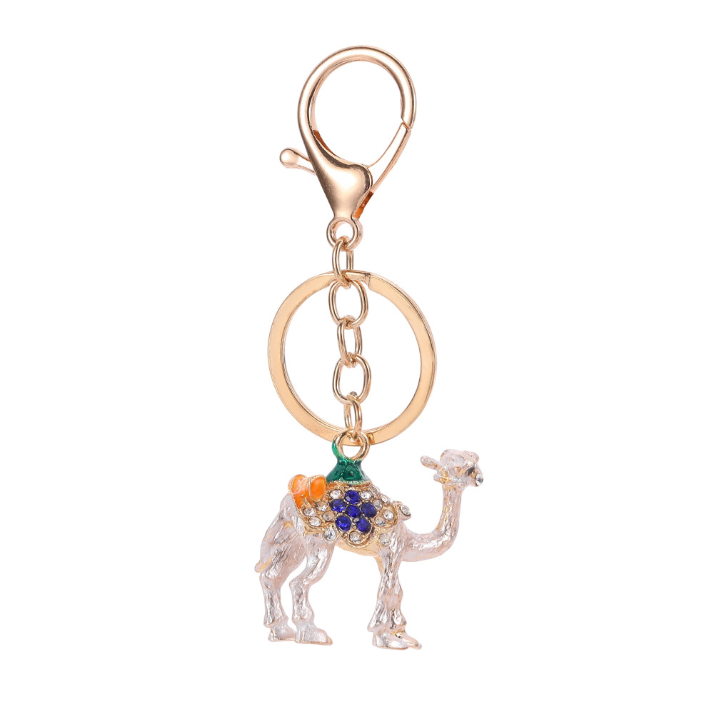 Rhinestone Camel Keychain Keyring Netby
