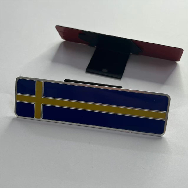National Flag Car Grille Emblem Badge Netby USA UK SWEDEN CANADA SOUTH KOREA ITALY FRANCE GERMANY