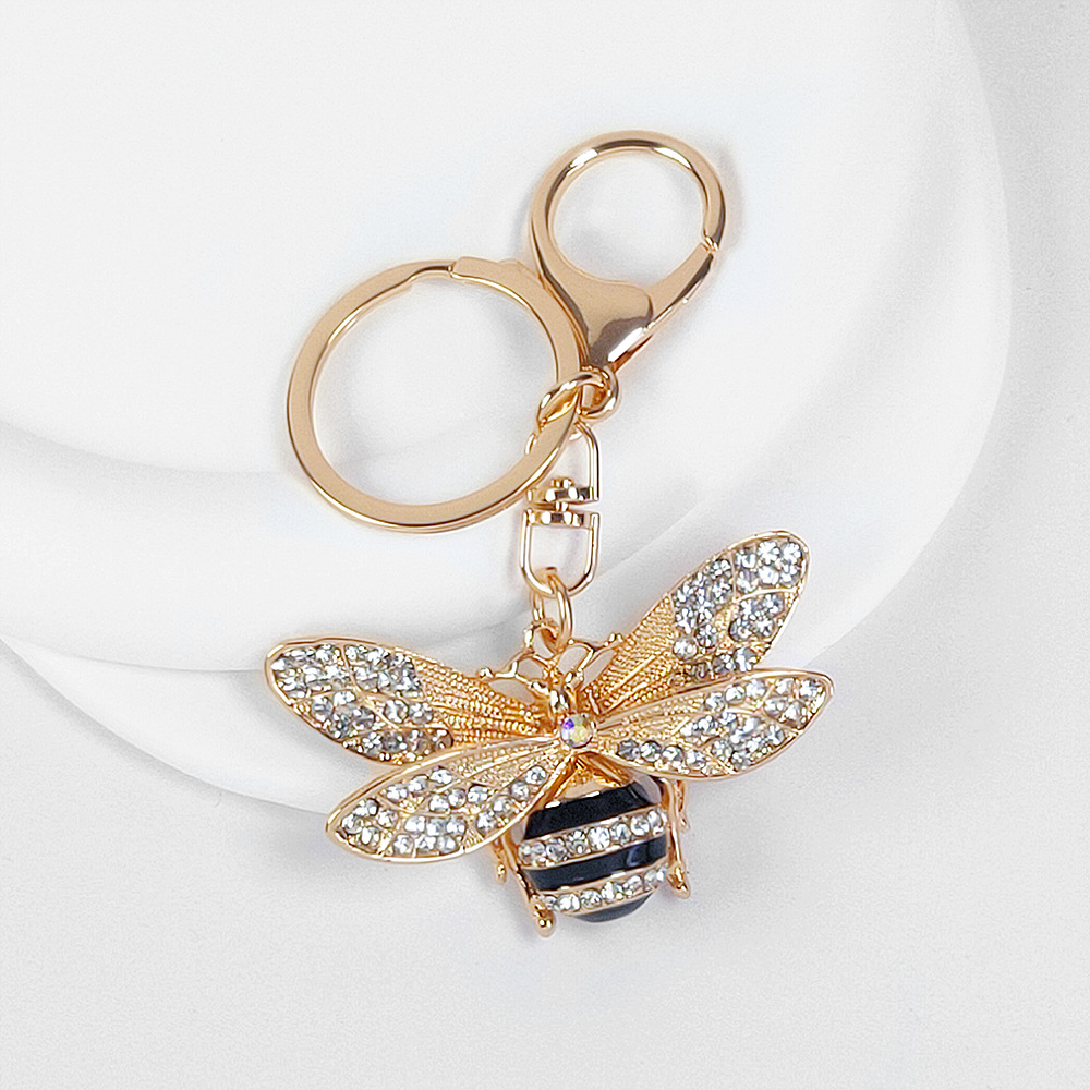 Bee Rhinestone Keychain Keyring Netby