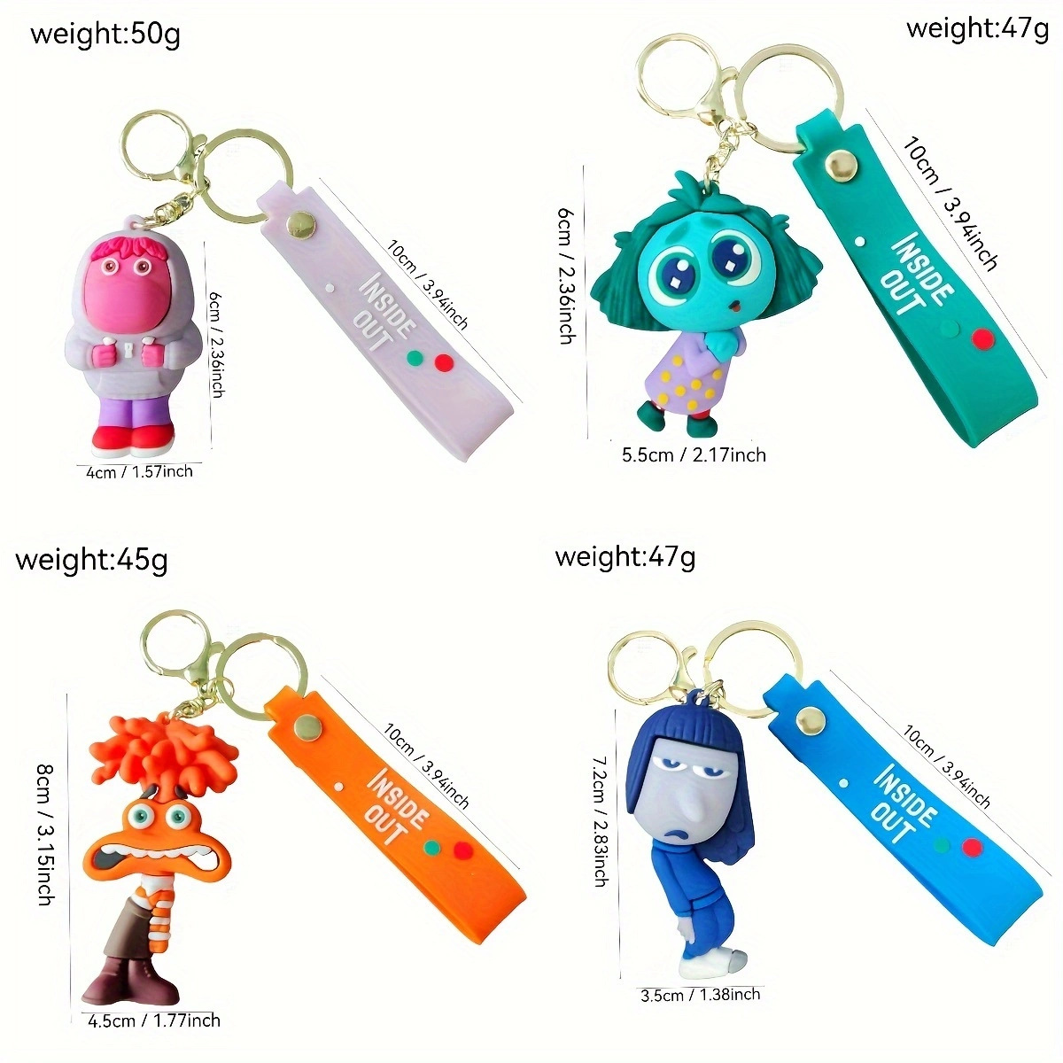 Animation Inside Out Keychain Keyring Netby
