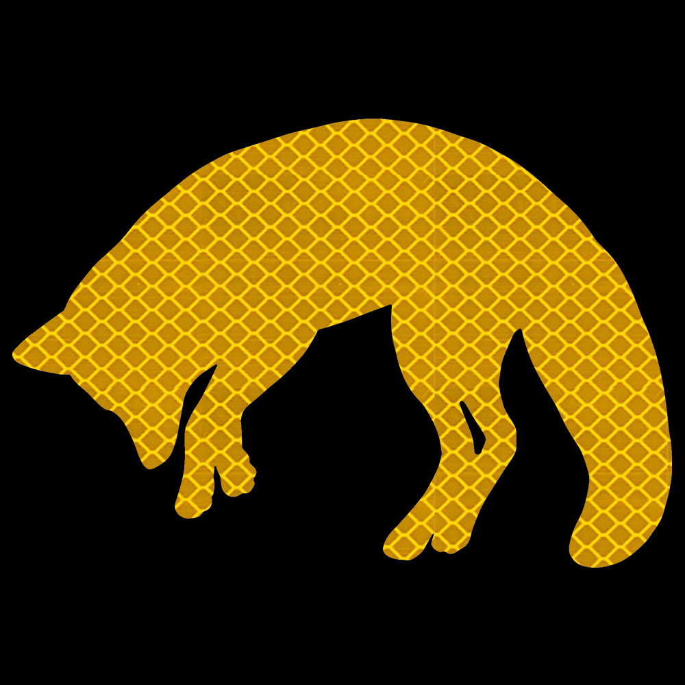Reflective Fox Car Sticker Netby