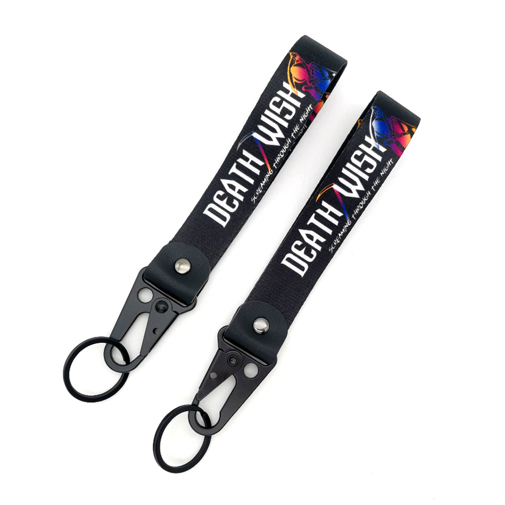  DEATH WISH Eagle Buckle Keyring Keychain Keyfob Wrist Strap Netby