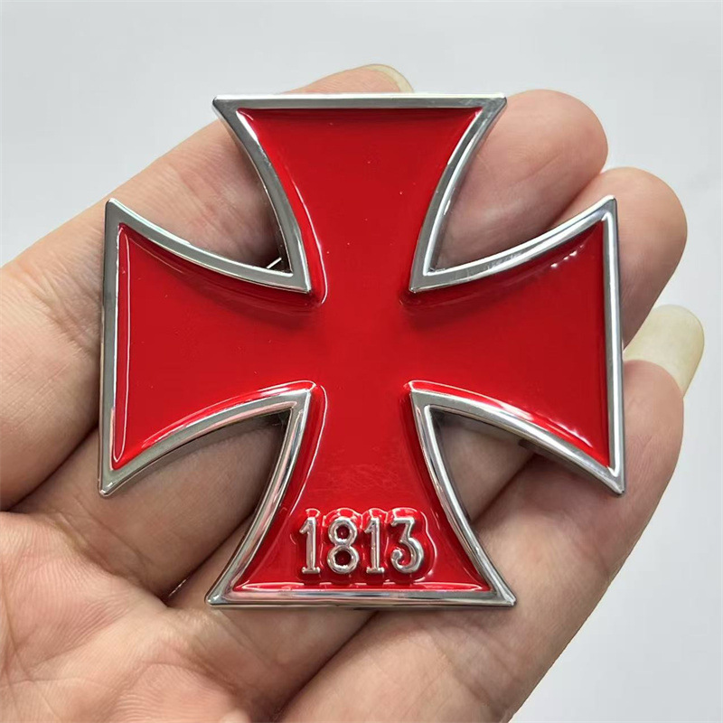 German 1813 Metal Cross Car Sticker Netby