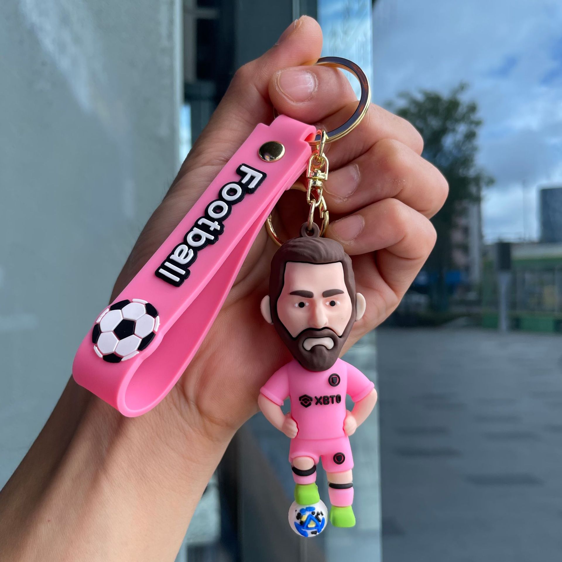 Silicon Sports Game Football Soccer Star Jerseys Keychain Keyring Netby