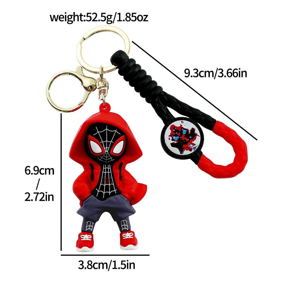 Hoodie Movie Avengers Spiderman Keychain Keyring Netby