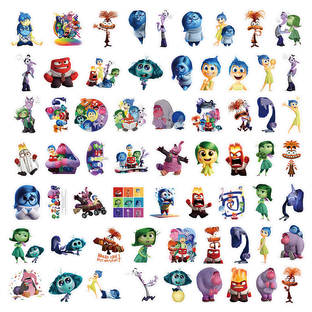 63pcs/pack Inside Out Anti Water Sticker Netby