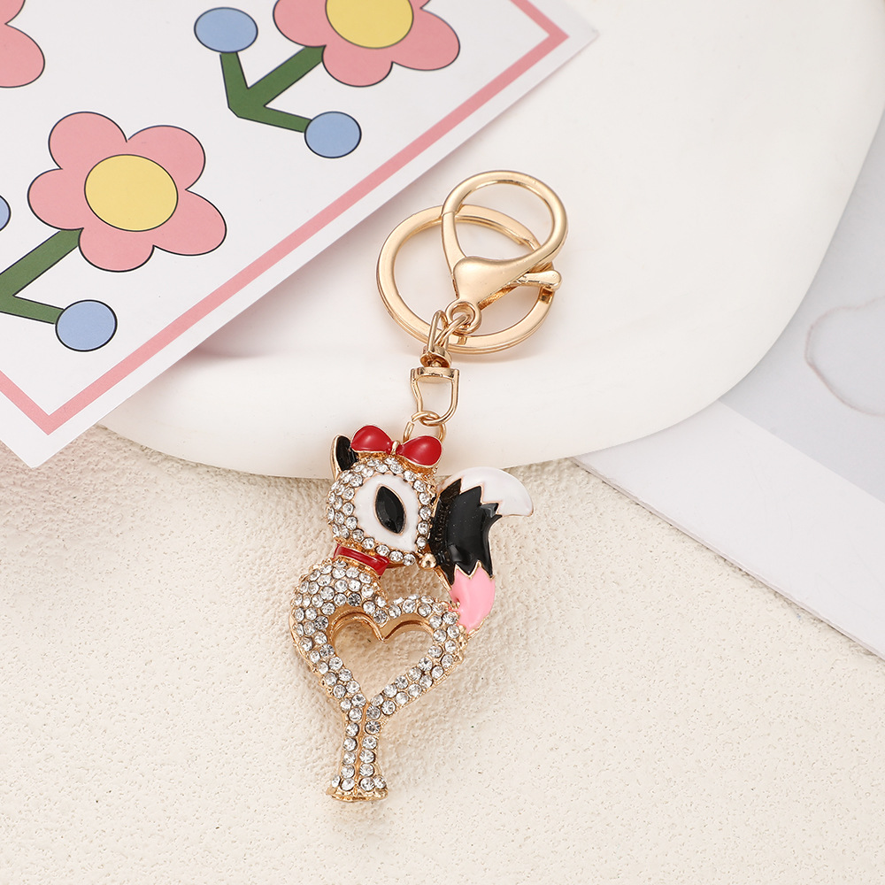Rhinestone Rooster Keychain Keyring Netby