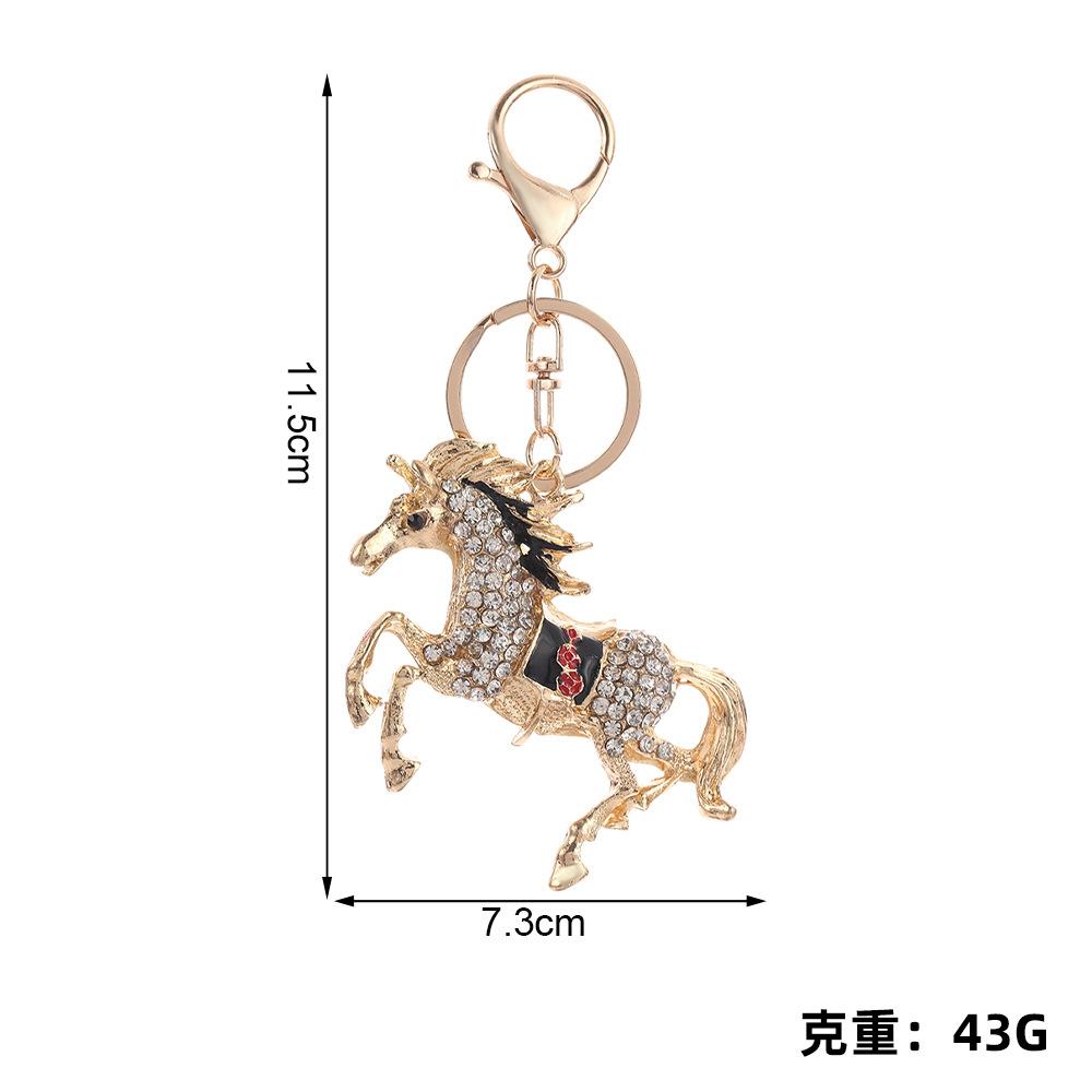 Rhinestone Horse Keychain Keyring Netby