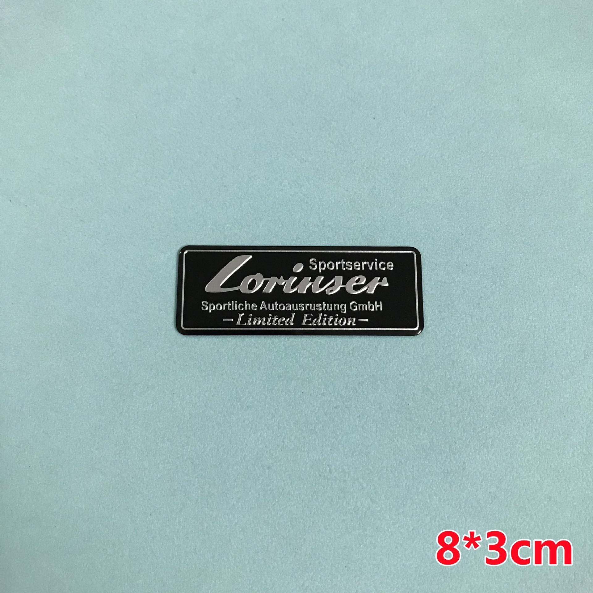 Aluminum Alloy Car Sticker for Mercedes Benz AMG BRABUS Lorinser Carlsson Netby