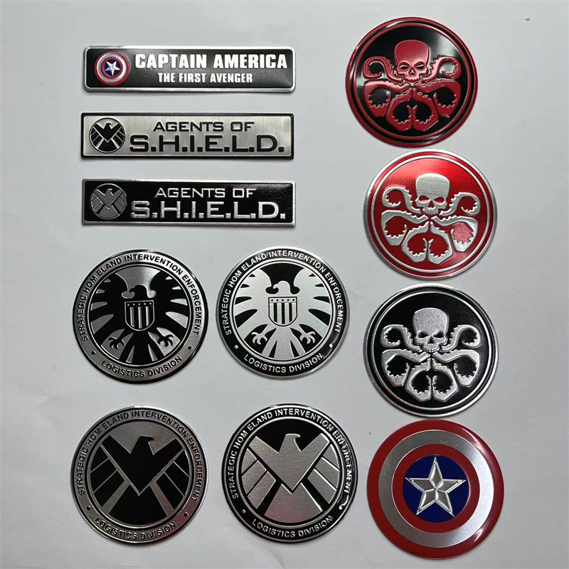 Alloy AGENT OF SHIELD Captain America Car Sticker Netby