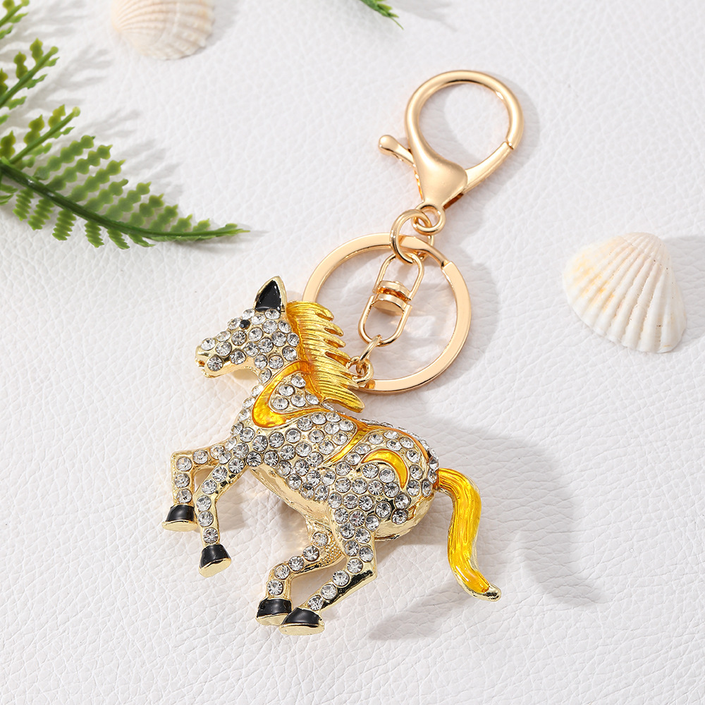 Rhinestone Horse Keychain Keyring Netby