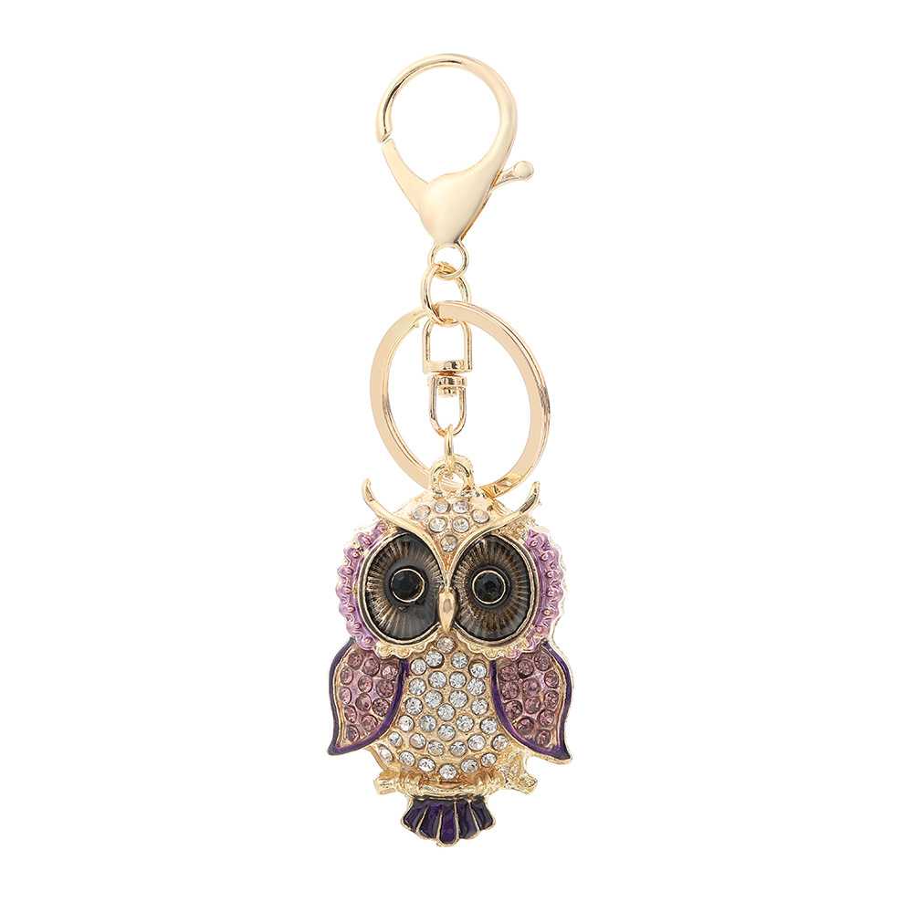 Rhinestone OWL Keychain Keyring Netby