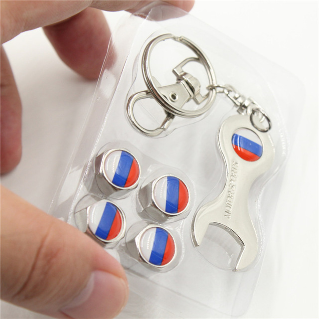 Metal Car Wheel Tire Valve Cap Anti Dust Spanner Wrench With Logo Netby