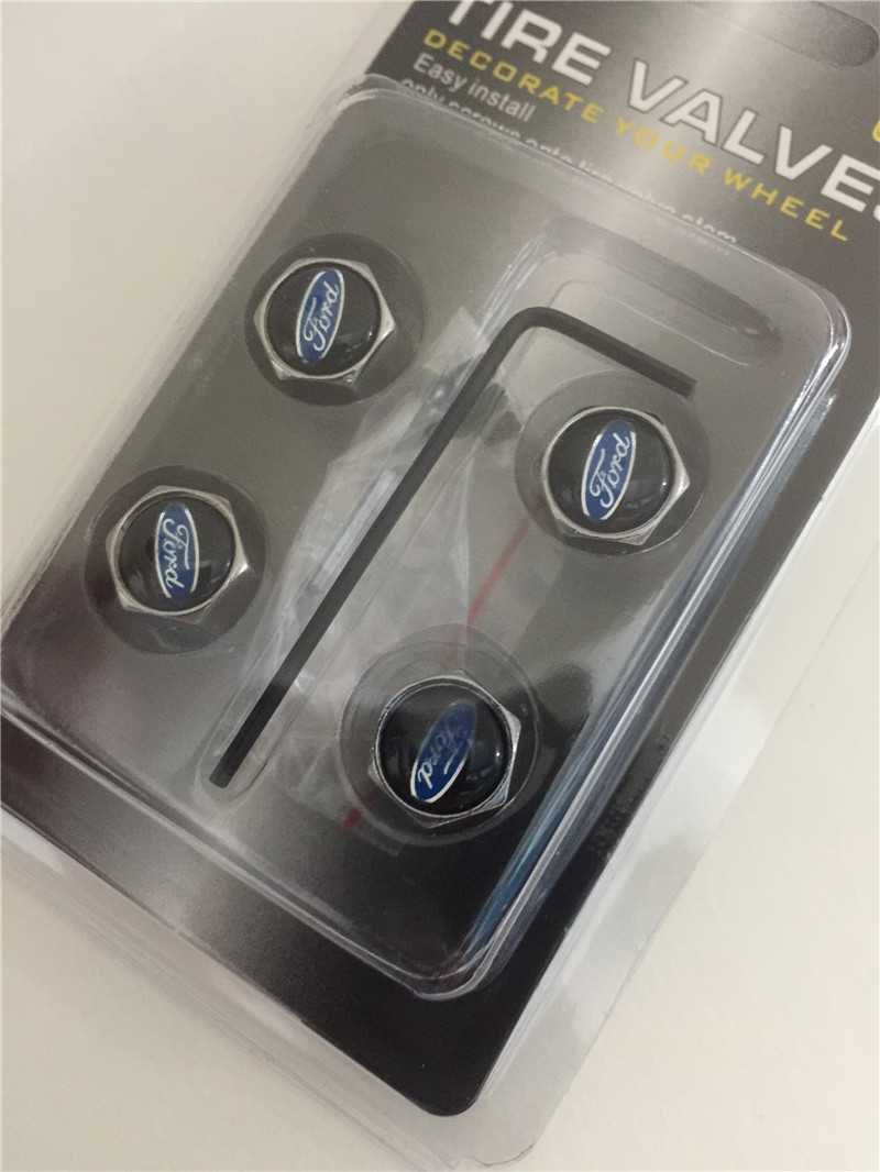 Metal Car Wheel Tire Valve Cap Anti Dust Theft With Logo Silver Color Netby