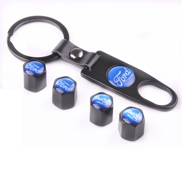 Metal Car Wheel Tire Valve Cap Anti Dust Spanner Wrench With Logo Black Color Netby